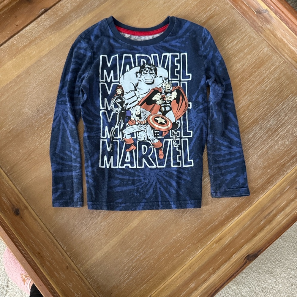 Jumping Beans Blue Marvel Long Sleeve Tee